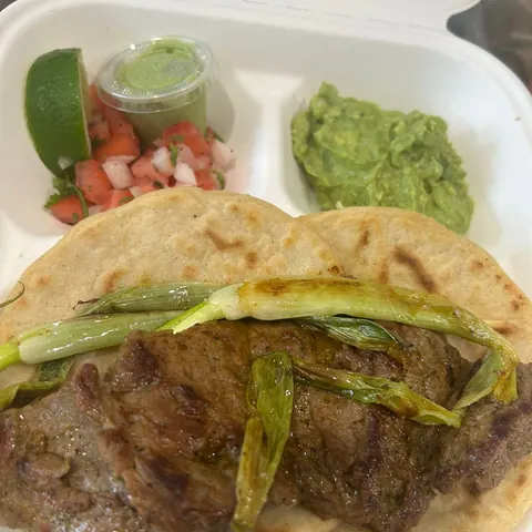 Churrasco on handmade tortillas