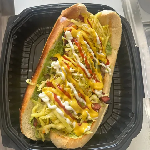A shuco, the Guatemalan hot dog